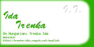 ida trenka business card